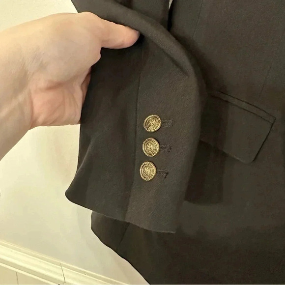 Elie Tahari Double Breasted Long Sleeve Black Blazer Jacket Size 8 NWT - Picture 8 of 10